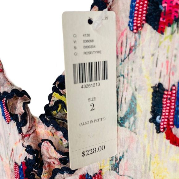 NWT Anthropologie Bhanuni by Jyoti Cydney Tiered Maxi Dress Beaded 2 Boho - Picture 14 of 14